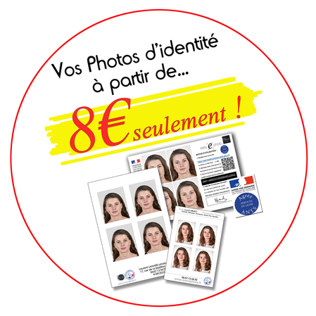 Photos d'identité Vertou à partir de 8€ !