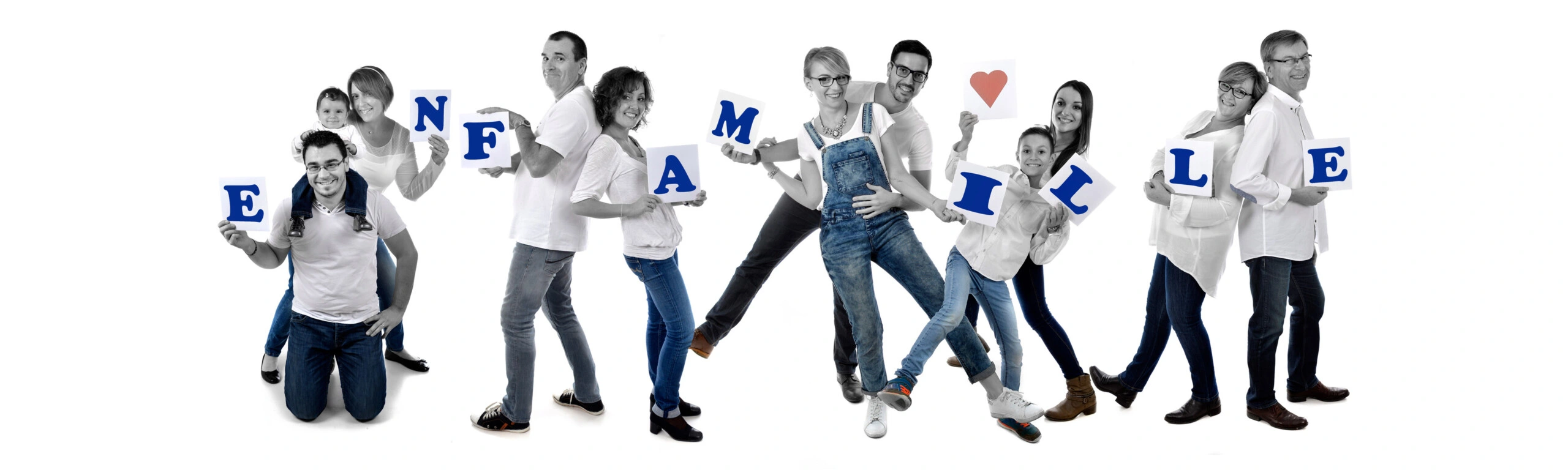 Séance famille en studio